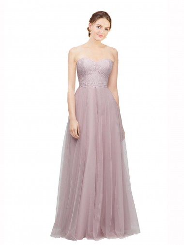 Sleeveless Sweetheart Tulle & Lace A-Line Bridesmaid Dress / Evening Dress Brisbane