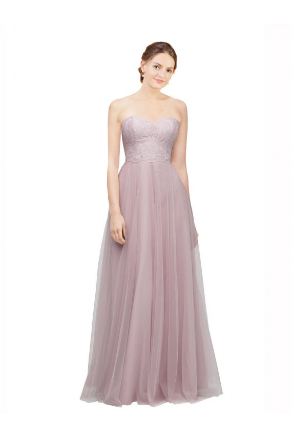 Sleeveless Sweetheart Tulle & Lace A-Line Bridesmaid Dress / Evening Dress Brisbane
