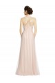 Sleeveless Pink Spaghetti Straps Tulle A-Line Bridesmaid Dress Brisbane