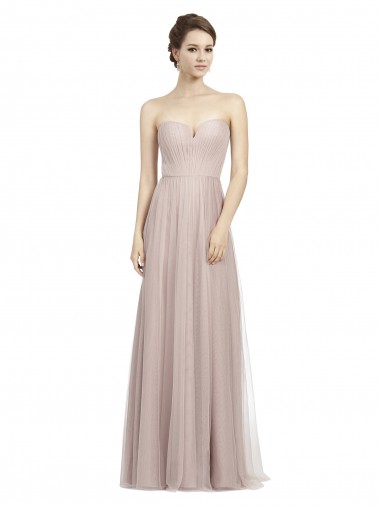 Sleeveless Sweetheart Tulle A-Line Formal Dress / Bridesmaid Dress Brisbane