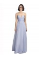Sleeveless Lilac Spaghetti Straps Tulle A-Line Bridesmaid Dress Brisbane