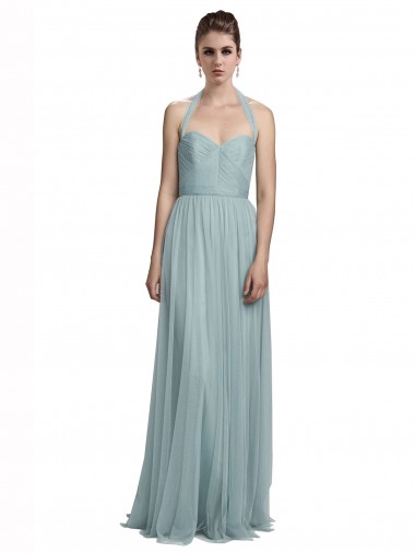 Sleeveless Halter Neck Tulle A-Line Bridal Party Dress / Evening Dress Brisbane