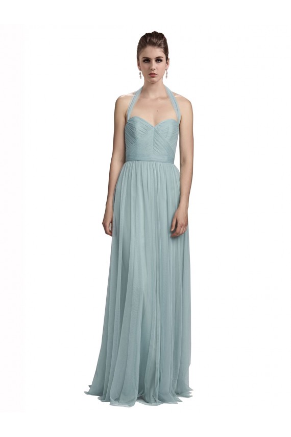 Sleeveless Halter Neck Tulle A-Line Bridal Party Dress / Evening Dress Brisbane