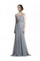 Sleeveless One Shoulder Tulle Mermaid Bridesmaid Dress Brisbane
