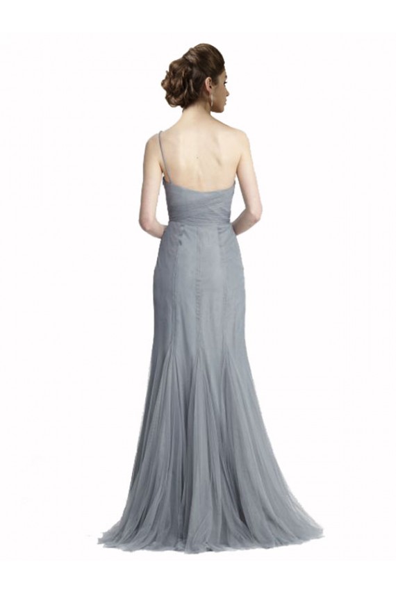 Sleeveless One Shoulder Tulle Mermaid Bridesmaid Dress Brisbane