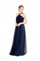 Sleeveless Halter Neck Tulle A-Line Bridesmaid Dress / Evening Dress Brisbane
