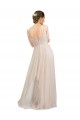 Sleeveless Scoop Neck Open Back Tulle A-Line Semi Formal Evening Dress / Bridesmaid Dress Brisbane