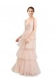 Sleeveless V-Neck Tulle A-Line Semi Formal Evening Dress / Bridesmaid Dress Brisbane
