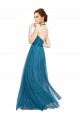 Sleeveless Halter Neck Open Back Tulle A-Line Bridesmaid Dress Brisbane