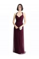Sleeveless Halter Neck Open Back Tulle A-Line Bridesmaid Dress / Evening Dress Brisbane