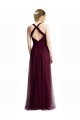 Sleeveless Halter Neck Open Back Tulle A-Line Bridesmaid Dress / Evening Dress Brisbane