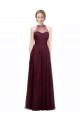 Sleeveless Red Halter Neck Tulle A-Line Bridesmaid Dress Brisbane