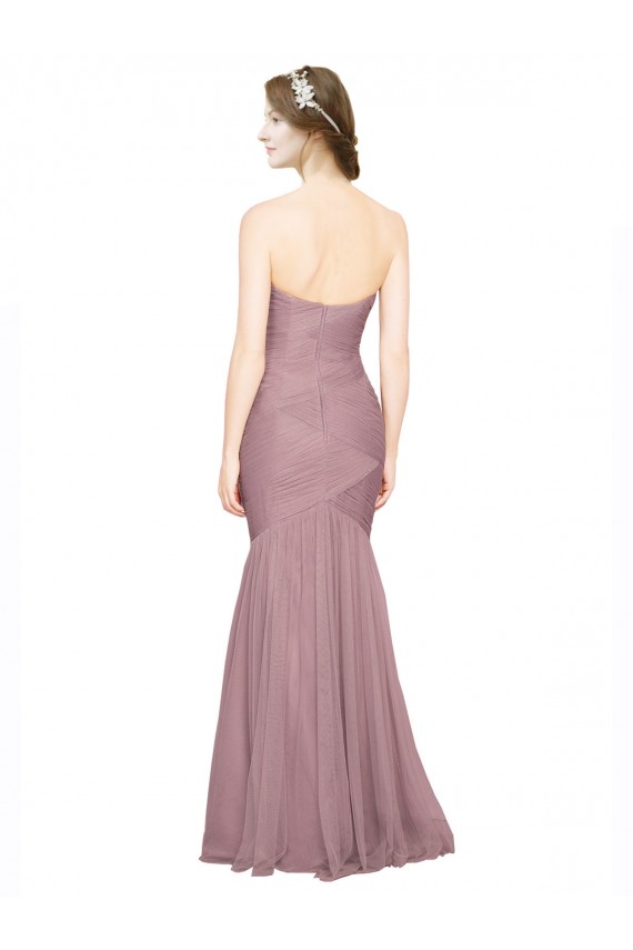 Sleeveless Sweetheart Tulle Mermaid Bridesmaid Dress Brisbane
