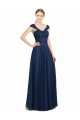 Sleeveless V-Neck Open Back Tulle A-Line Bridesmaid Dress Brisbane
