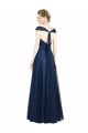 Sleeveless V-Neck Open Back Tulle A-Line Bridesmaid Dress Brisbane
