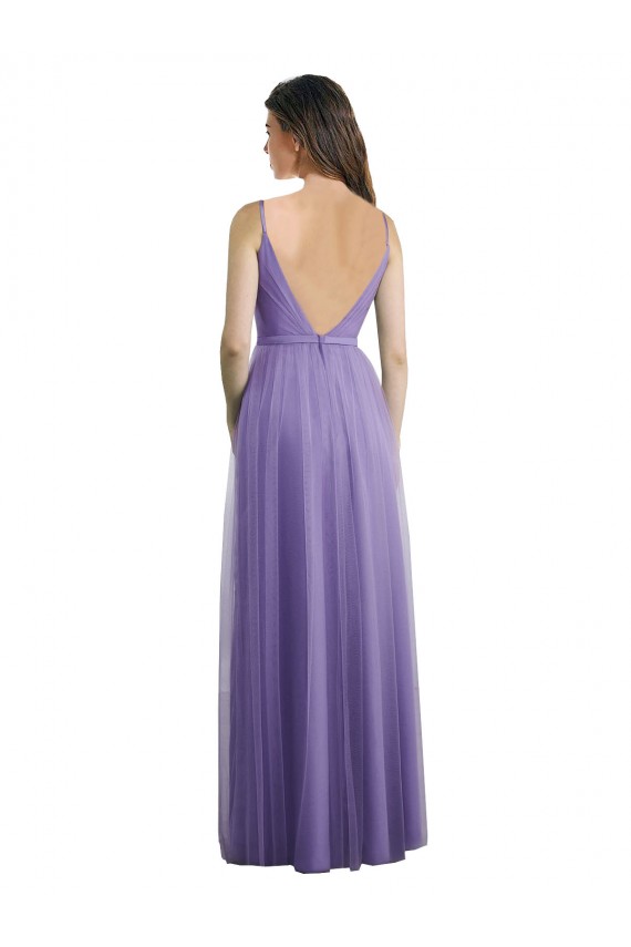 Sleeveless Sweetheart V-Back Tulle A-Line Formal Dress / Bridesmaid Dress Brisbane
