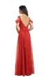 Cold Shoulder Sweetheart Low Back Tulle A-Line Formal Dress / Bridesmaid Dress Brisbane