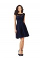 Sleeveless Bateau Neck V-Back Tulle & Lace A-Line Bridesmaid Dress Brisbane