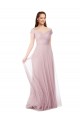 Sleeveless Off the Shoulder Tulle A-Line Bridesmaid Dress / Evening Dress Brisbane