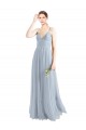 Sleeveless Spaghetti Straps Open Back Tulle A-Line Evening Dress / Bridesmaid Dress Brisbane
