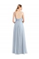 Sleeveless Spaghetti Straps Open Back Tulle A-Line Evening Dress / Bridesmaid Dress Brisbane