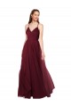 Sleeveless Spaghetti Straps Keyhole Back Tulle A-Line Bridesmaid Dress Brisbane