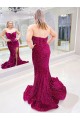 Sleeveless Sweetheart Velvet Sequin Sheath Evening Dress Brisbane