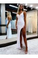 Sleeveless V-Neck Velvet Sequin Sheath Prom Dress / Evening Dress Brisbane
