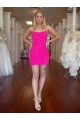 Sleeveless Spaghetti Straps Velvet Sequin Sheath Prom Dress Brisbane
