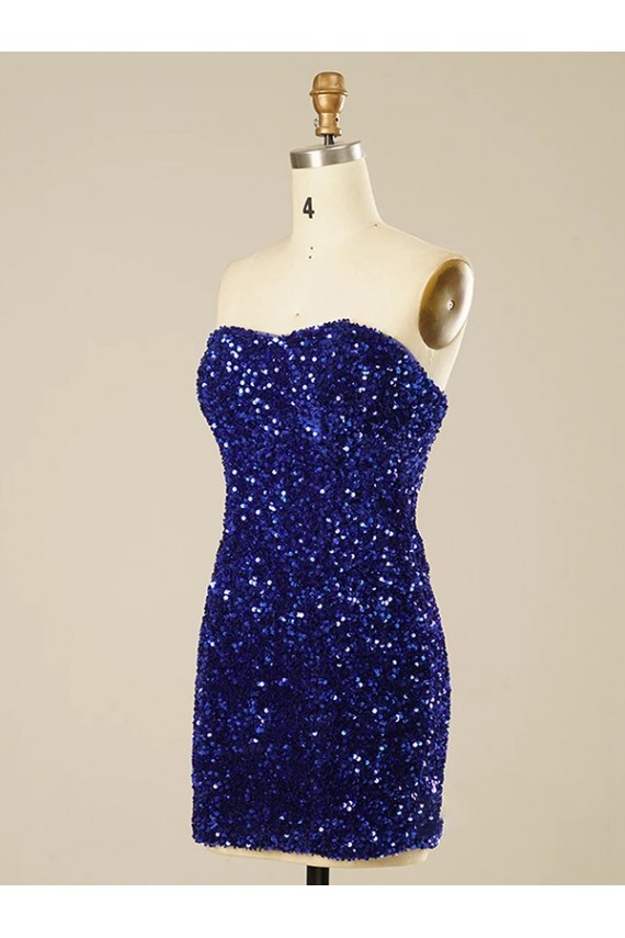 Sleeveless Sweetheart Velvet Sequin Sheath Prom Dress Brisbane