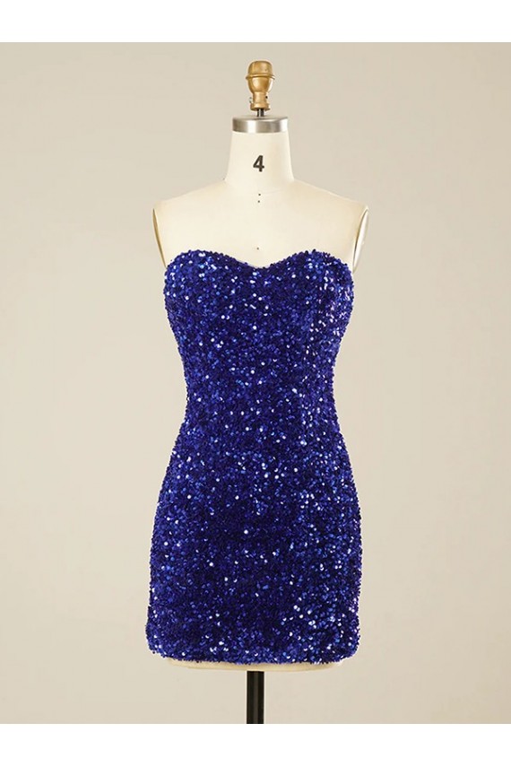 Sleeveless Sweetheart Velvet Sequin Sheath Prom Dress Brisbane