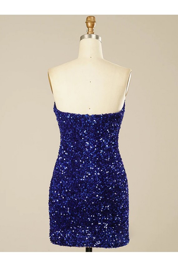 Sleeveless Sweetheart Velvet Sequin Sheath Prom Dress Brisbane