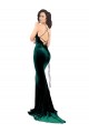 Sleeveless High Neck Low Back Stretch Velvet Mermaid Formal Evening Gown / Prom Dress / Bridesmaid Dress Brisbane