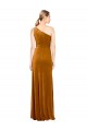 Sleeveless One Shoulder Stretch Velvet A-Line Formal Evening Gown / Prom Dress / Bridesmaid Dress Brisbane