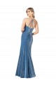 Sleeveless Spaghetti Straps Criss Cross Back Stretch Velvet Sheath Formal Evening Gown / Prom Dress / Bridesmaid Dress Brisbane