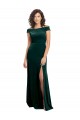 Cap Sleeves Square Neck Stretch Velvet A-Line Formal Evening Gown / Prom Dress / Bridesmaid Dress Brisbane