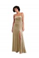 Sleeveless Square Neck Low Back Stretch Velvet A-Line Formal Evening Gown / Prom Dress / Bridesmaid Dress Brisbane