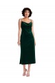 Sleeveless Cowl Neck Criss Cross Open Back Stretch Velvet Sheath Black Tie Evening Gown / Prom Dress / Bridesmaid Dress Brisbane