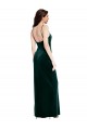Sleeveless Spaghetti Straps Low Back Stretch Velvet Sheath Prom Dress / Bridesmaid Dress Brisbane