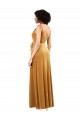 Sleeveless V-Neck V-Back Stretch Velvet Column Black Tie Evening Gown / Prom Dress / Bridesmaid Dress Brisbane