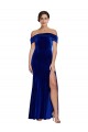 Sleeveless Off the Shoulder Stretch Velvet Mermaid Formal Evening Gown / Prom Dress / Bridesmaid Dress Brisbane