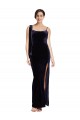 Sleeveless Spaghetti Straps Low Back Stretch Velvet Sheath Formal Evening Gown / Prom Dress / Bridesmaid Dress Brisbane
