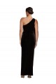 Sleeveless One Shoulder Stretch Velvet Sheath Formal Evening Gown / Prom Dress / Bridesmaid Dress Brisbane