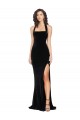 Sleeveless Halter Neck Low Back Stretch Velvet Sheath Semi Formal Evening Dress / Prom Dress / Bridesmaid Dress Brisbane
